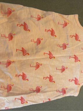 Primary Pink Flamingo Print Bubble Romper